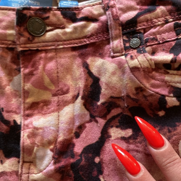 Simply Vera - Vera Wang casual floral pants jegging sz 8 skinny jeans - Picture 8 of 10